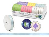 MultiCraft Embellishment, Poly-Satin Ribbon - Pastel  Various Colours Available