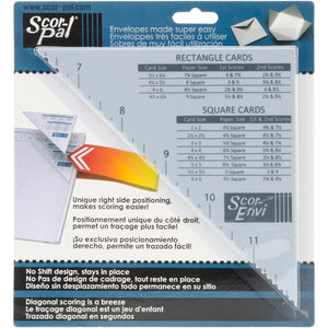 Scor-Pal Tool, Envi Diagonal & Envelope Template-For Scor-Pal