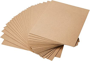 Grafix Chipboard Sheets 8.5x11, Medium Weight - Natural  Individual Pieces