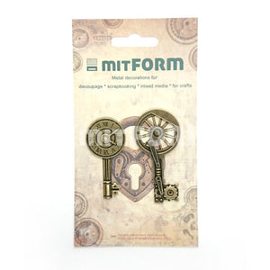 Mitform Embellishment, Metal - Keys 2