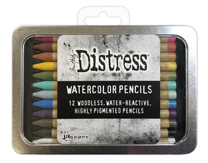 Tim Holtz Ink, Distress Watercolor Pencils - Set #1 (12pc)