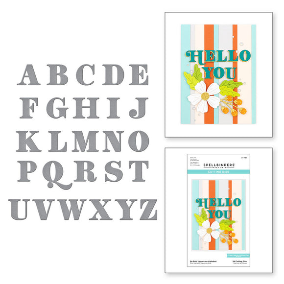 Spellbinders Die, Be Bold - Uppercase Alphabet