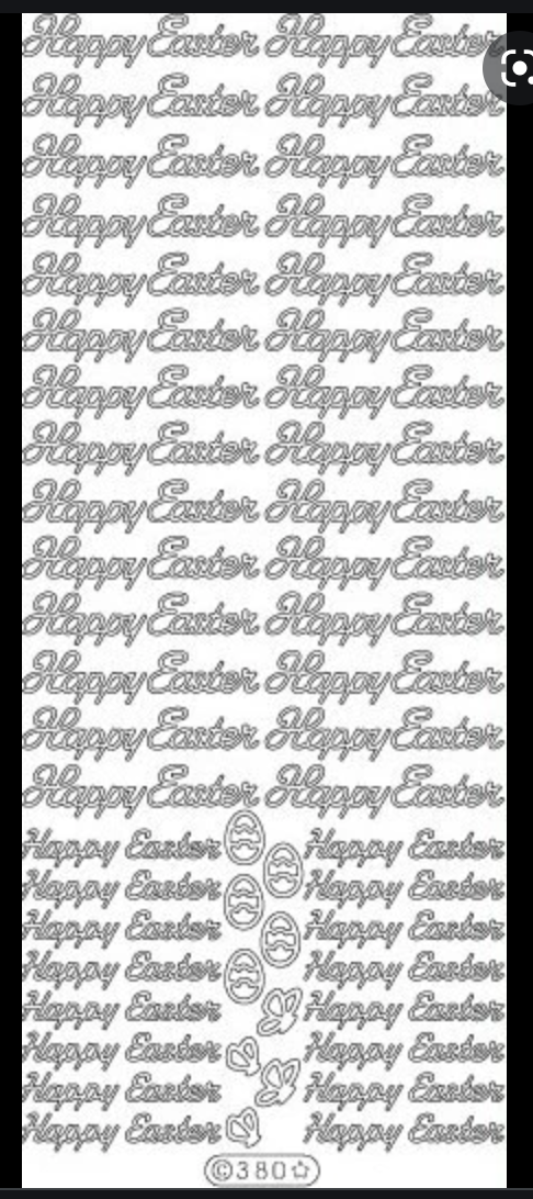 Starform Sticker, Peel Off - Happy Easter