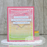 Taylored Expressions Stamp, Simple Strips - Birthday