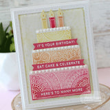 Taylored Expressions Stamp, Simple Strips - Birthday