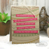 Taylored Expressions Stamp, Simple Strips - Birthday