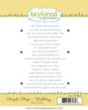 Taylored Expressions Stamp, Simple Strips - Birthday